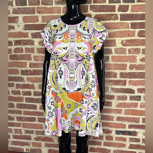 NWOT Free People Strawberry Fields Mini Dress in Alabaster Combo Size XS - Picture 4 of 9